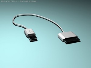 ipod usb cord 3D Модель