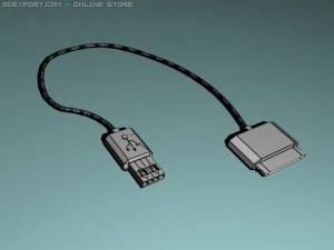 ipod usb cord 3D Model