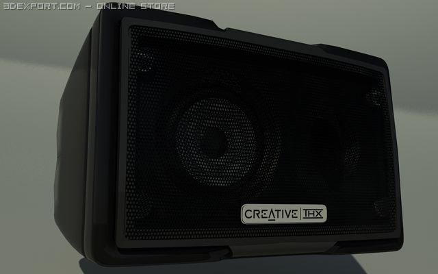 creative g500 speaker 3D Модель .c4d .max .obj .3ds .fbx .stl .blend 