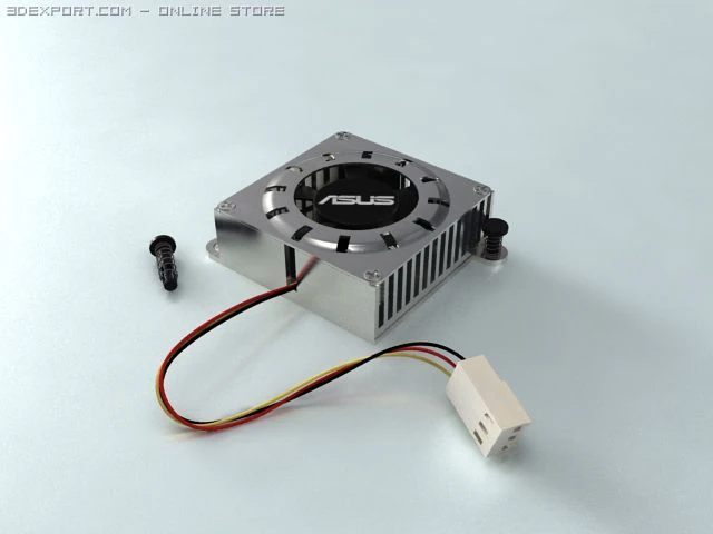 asus cooler 3D Model .c4d .max .obj .3ds .fbx .stl .blend 