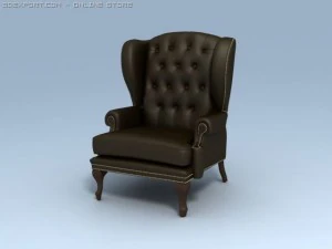 안락의자 3D 모델