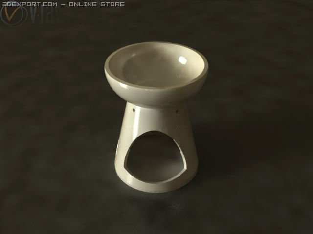 incense burner 2 3D Model .c4d .max .obj .3ds .fbx .stl .blend 