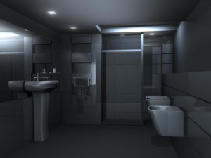 bluish bathroom 3D-Modell