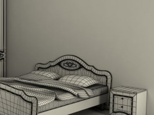 bedroom suite 3D-Modell