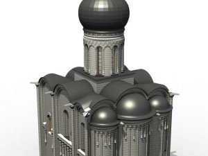 church pokrova na nerli 3D Модель