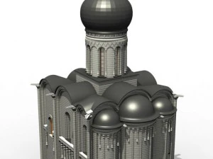 church pokrova na nerli 3D Model