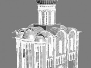 church pokrova na nerli 3D Модель
