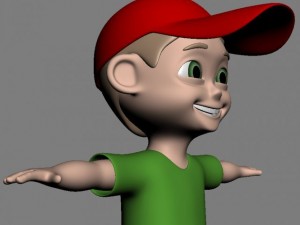 cartoon boy 3D Модель