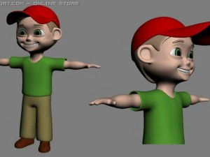 cartoon boy 3D Model