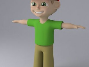 cartoon boy 3D Модель