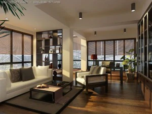 книжный зал 3D Модель