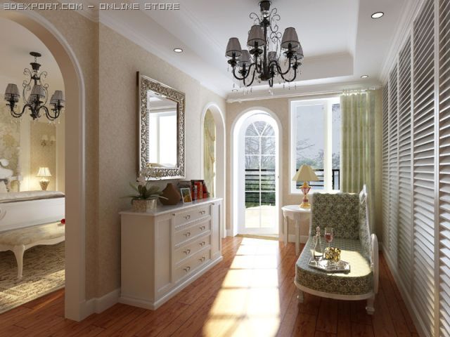 jianyue room 3D Model .c4d .max .obj .3ds .fbx .stl .blend 