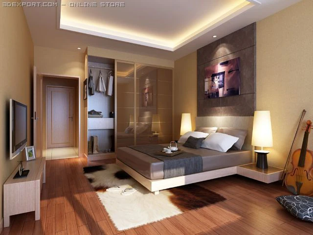 sea bedroom 3D Model .c4d .max .obj .3ds .fbx .stl .blend