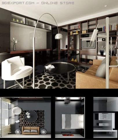 gallery studio 3D Model .c4d .max .obj .3ds .fbx .stl .blend 