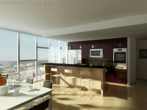 cocina Modelo 3D