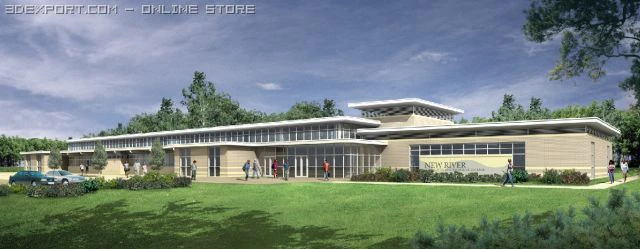 bluefield 3D Model .c4d .max .obj .3ds .fbx .stl .blend