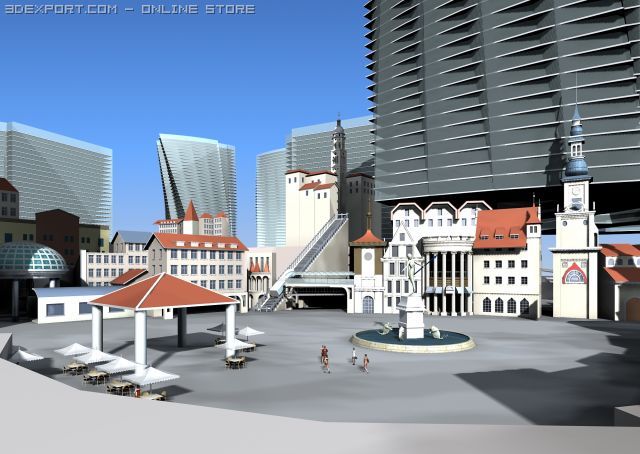 livingzone 3D 模型 .c4d .max .obj .3ds .fbx .stl .blend 