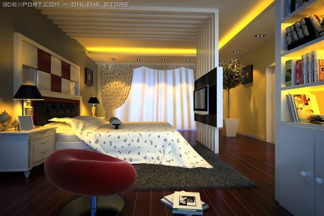 bed171 3D Model .c4d .max .obj .3ds .fbx .stl .blend