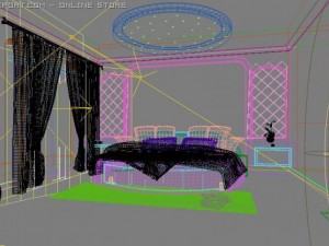 bedroom001 3D 模型