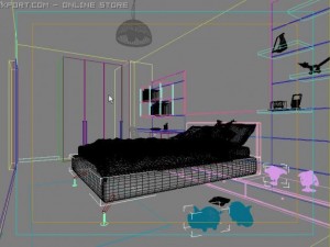 bedroom015 Modelo 3D