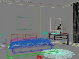 bedroom017 3D Model