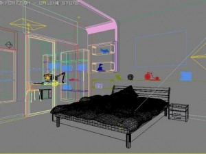 bedroom059 3D Модель