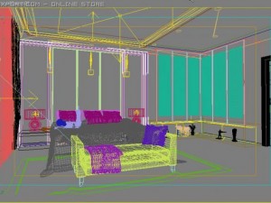 bedroom069 Model 3D
