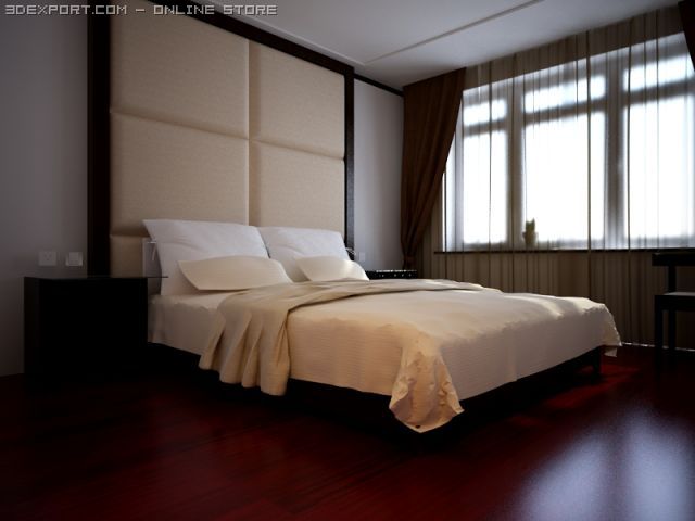 bedroom118 3D Model .c4d .max .obj .3ds .fbx .stl .blend 