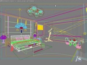 bedroom127 Model 3D