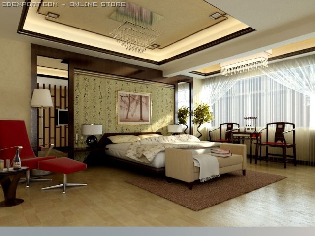 bedroom148 Modèle 3D .c4d .max .obj .3ds .fbx .stl .blend 