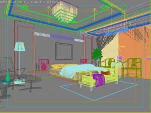 bedroom148 Modèle 3D
