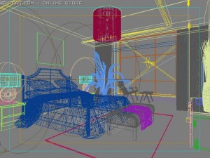 bedroom155 Model 3D