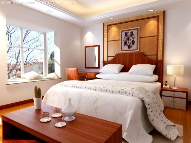 bedroom161 3D Model .c4d .max .obj .3ds .fbx .stl .blend