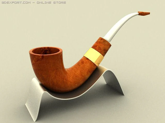 smoking tube 3D Model .c4d .max .obj .3ds .fbx .stl .blend 