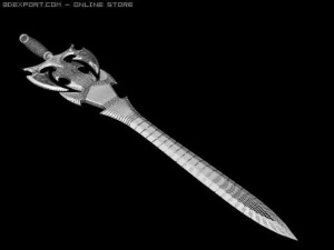 darkness sword 3D Model