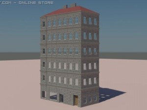 old styled building 1 3D-Modell