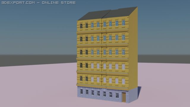 old styled building 2 3D 모델 .c4d .max .obj .3ds .fbx .stl .blend 