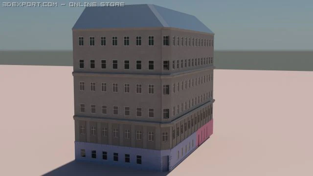 old styled building 3 3D Model .c4d .max .obj .3ds .fbx .stl .blend 