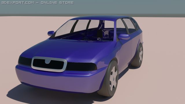 skoda octavia 3Dモデル .c4d .max .obj .3ds .fbx .stl .blend 