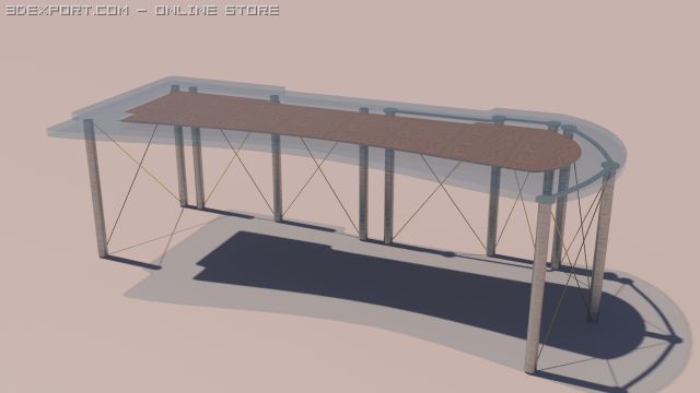 model glass table 3D 모델 .c4d .max .obj .3ds .fbx .stl .blend 