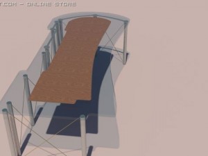 model glass table 3D 모델
