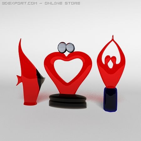 statred 3D Модель .c4d .max .obj .3ds .fbx .stl .blend 
