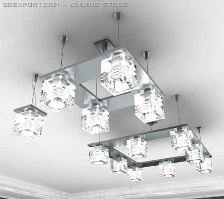 chandeliers1 3D 모델 .c4d .max .obj .3ds .fbx .stl .blend 