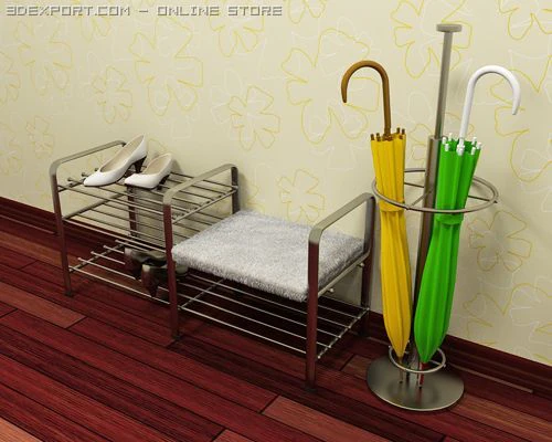 vestibule 3D Model .c4d .max .obj .3ds .fbx .stl .blend 