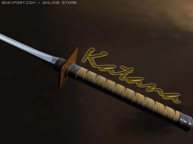 katana 3D Model .c4d .max .obj .3ds .fbx .stl .blend 