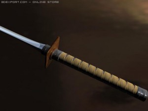 katana Modello 3D