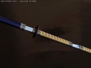 katana Modello 3D