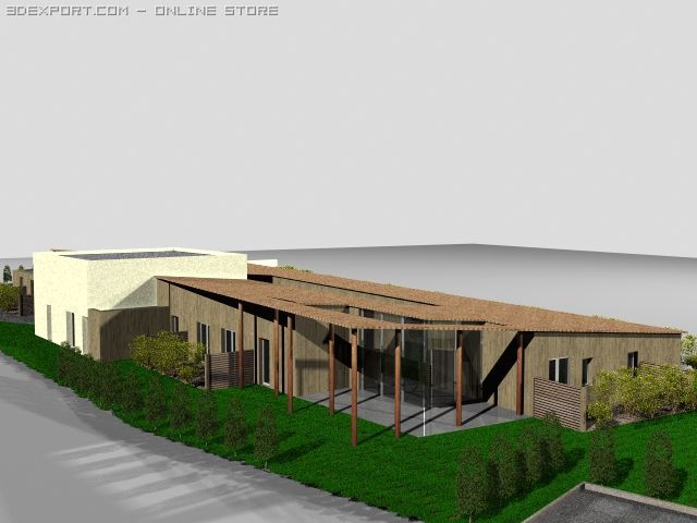 big public house 3D 模型 .c4d .max .obj .3ds .fbx .stl .blend