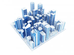 grattacielo astratto Modello 3D