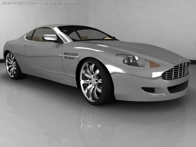 aston martin db9 3D Model .c4d .max .obj .3ds .fbx .stl .blend 